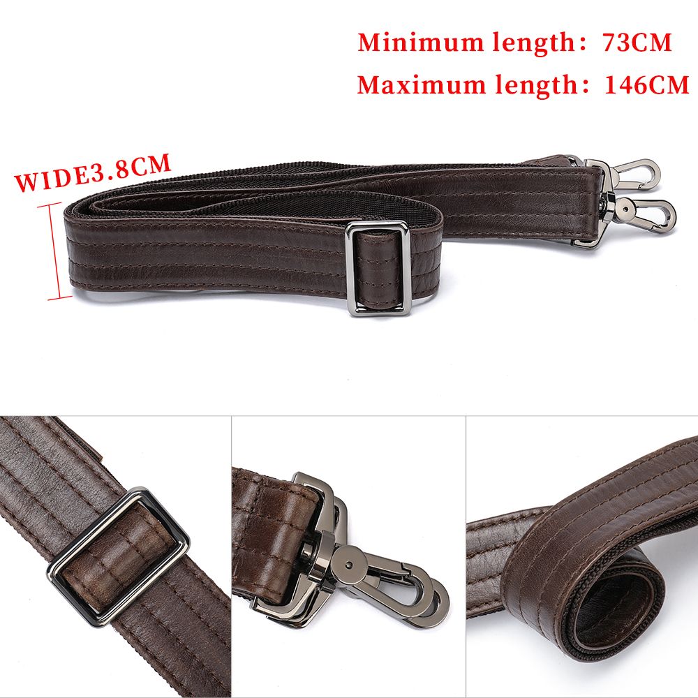 Adjustable Genuine Leather Bag Strap – 73–146 cm (Wholesale Accessory)