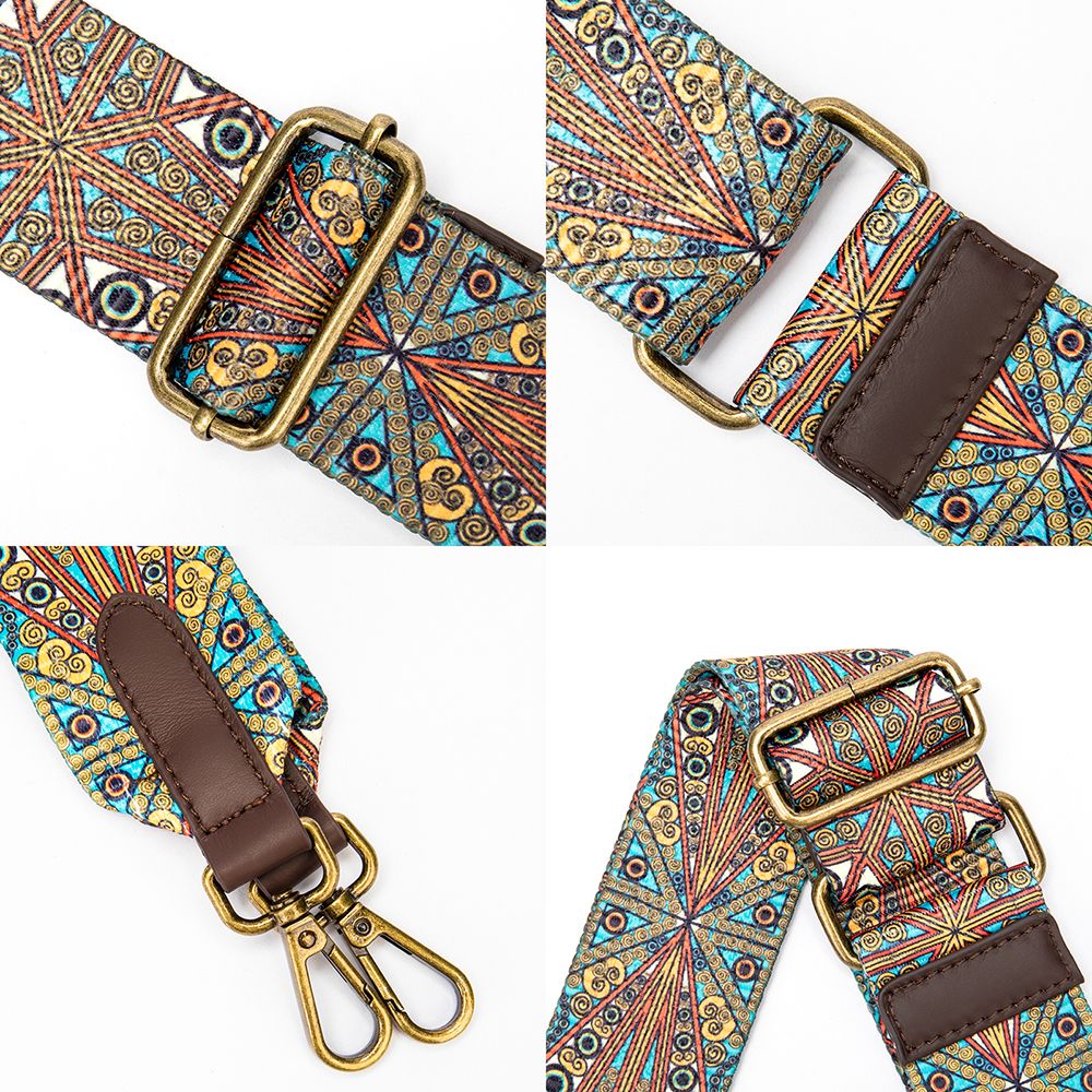 Retro Bohemian Genuine Leather Adjustable Shoulder Strap (70–104 cm)