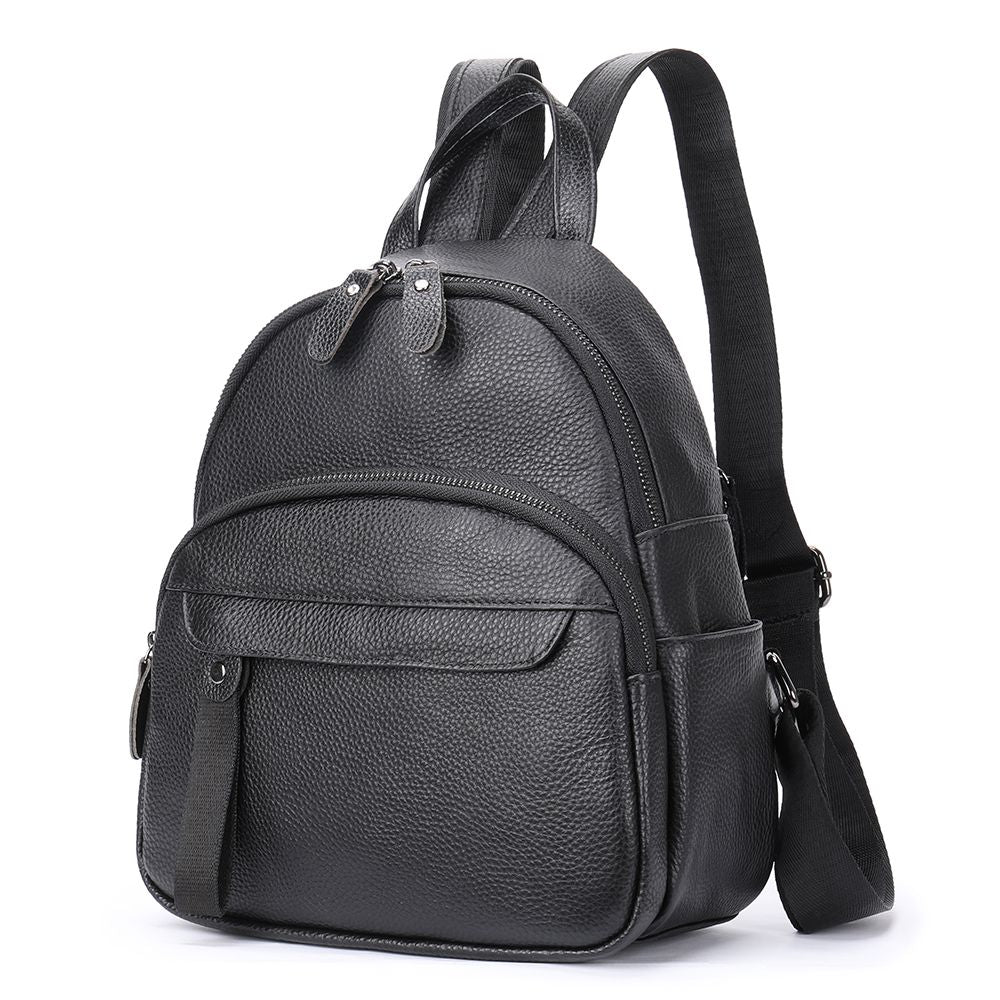 Women’s Genuine Leather Waterproof Travel Backpack