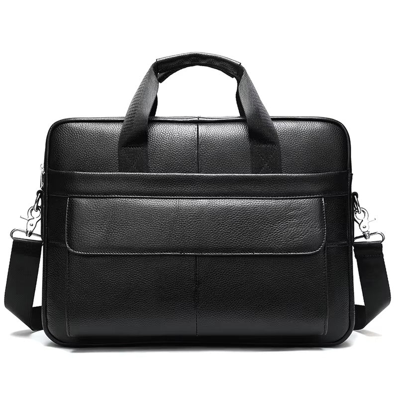 Men’s Business Office Leather Laptop Bag – Genuine Leather Messenger & Lawyer’s Briefcase