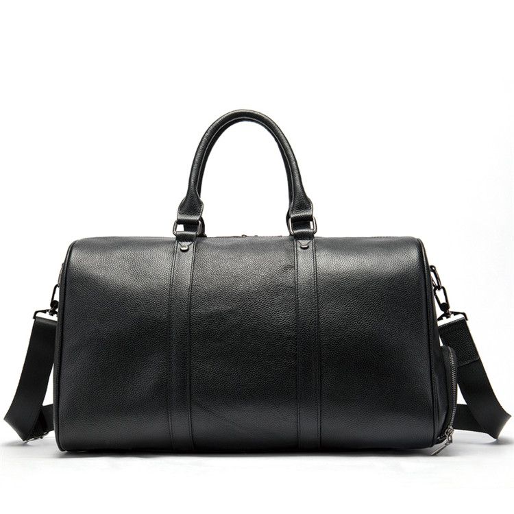 Water-Resistant Crazy Horse Cow Leather Large-Capacity Duffel – Men’s Travel & Outdoor Bag