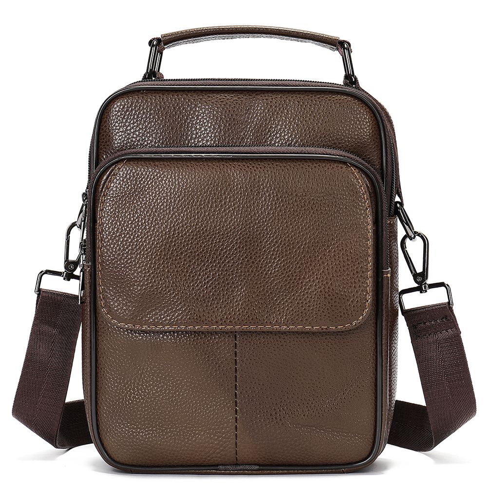 Crossbody Leather Messenger Bag – Fashionable Work Handbag for Men