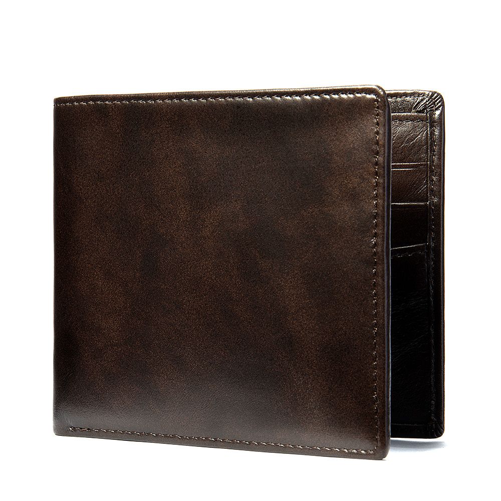 Slim Leather Credit Card Holder – Compact Bifold Wallet for Daily Use