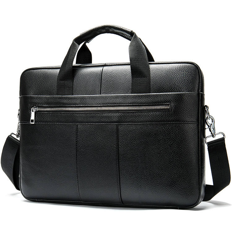 Men’s 14 Inch Laptop Bag – Leather Briefcase, Lawyer & Business Office Bag, Messenger Bag for Men