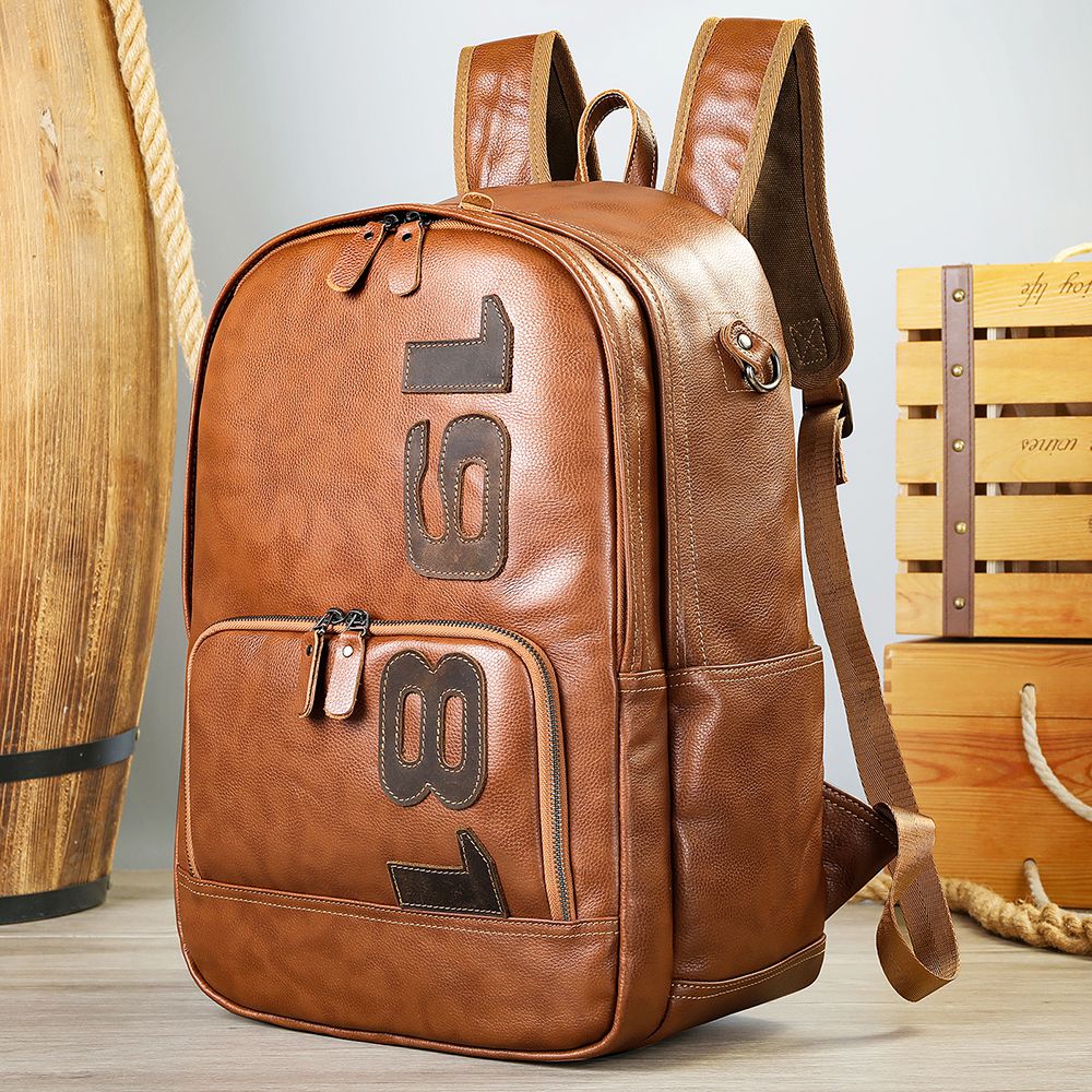 1981 Urban Expedition Leather Backpack – Sleek Outdoor & School Companion - The Urbanex