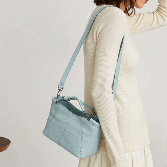 Designer Women’s Genuine Leather Shoulder Tote – Casual Luxury