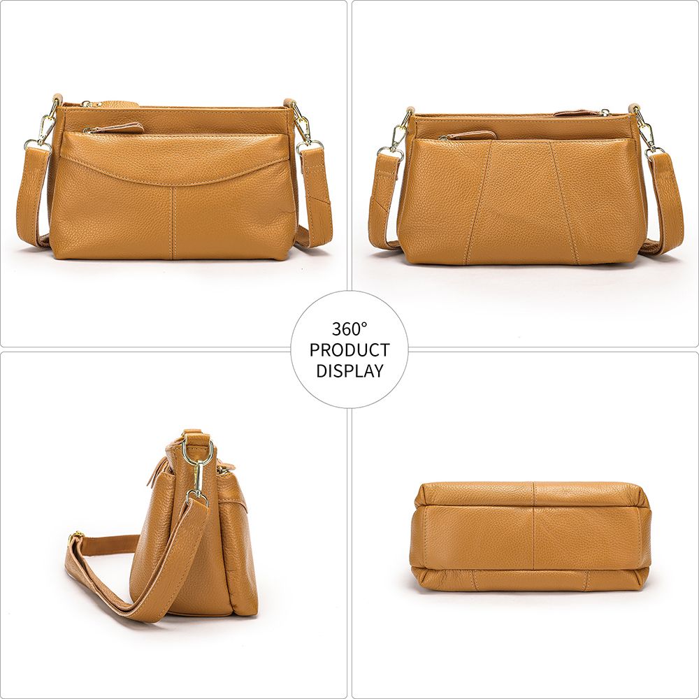 Women’s Genuine Leather Satchel & Crossbody Bag – Dual Style Design