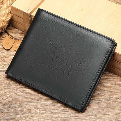 Slim Leather Credit Card Holder – Compact Bifold Wallet for Daily Use
