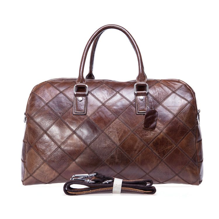 Urbanex Vintage Crazy Horse Cow Leather Weekend Duffel – Men’s Waterproof Travel & Gym Bag