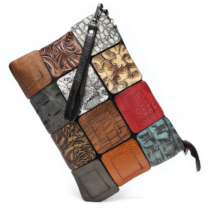 Women’s Genuine Leather Party Purse Clutch Crossbody Bag