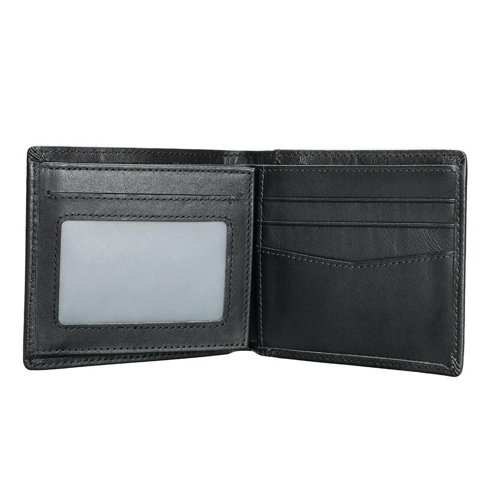 Slim Leather Credit Card Holder – Compact Bifold Wallet for Daily Use