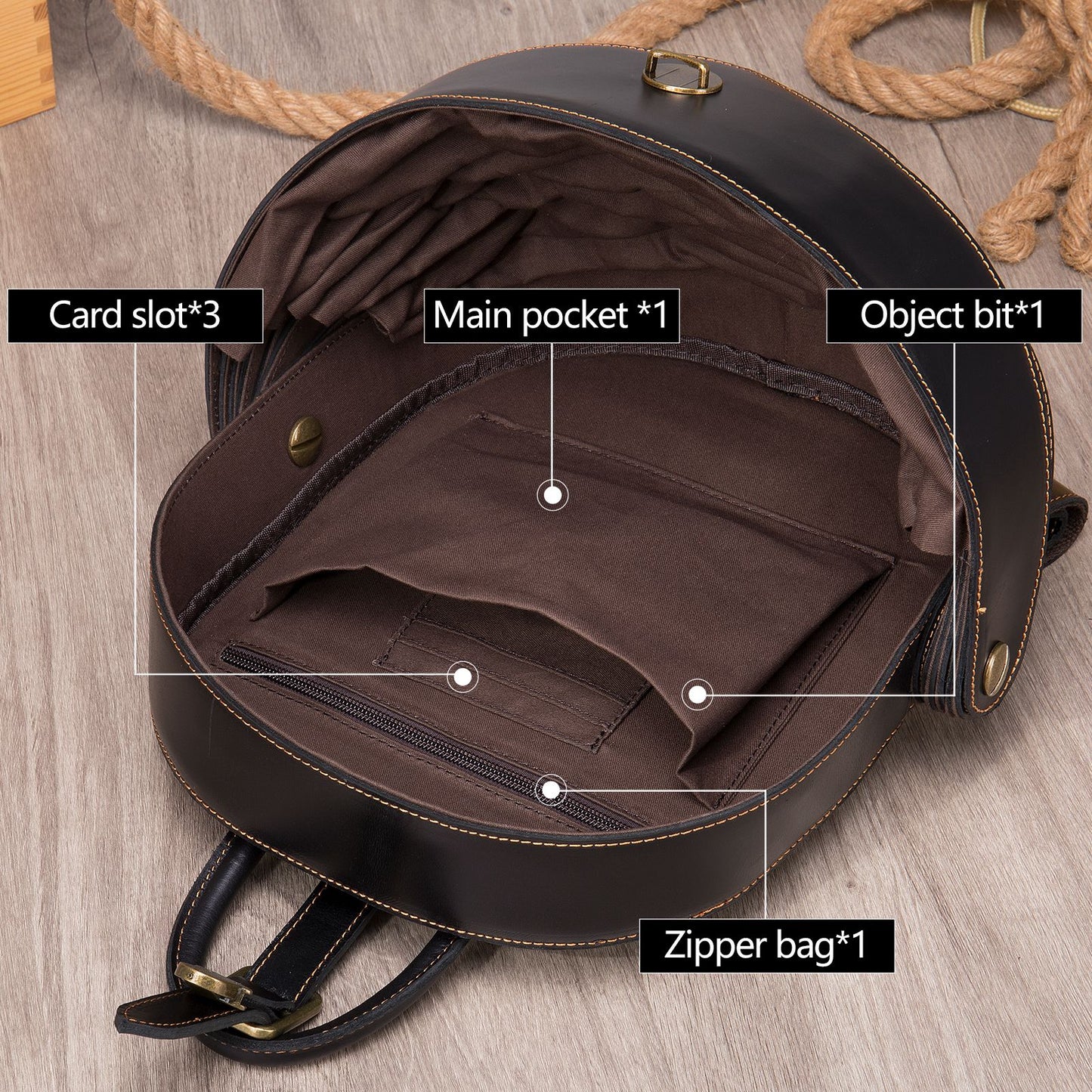Shell Armor Leather Backpack – Modern Designer Travel & Laptop Bag