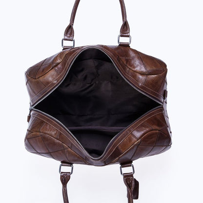 Urbanex Vintage Crazy Horse Cow Leather Weekend Duffel – Men’s Waterproof Travel & Gym Bag