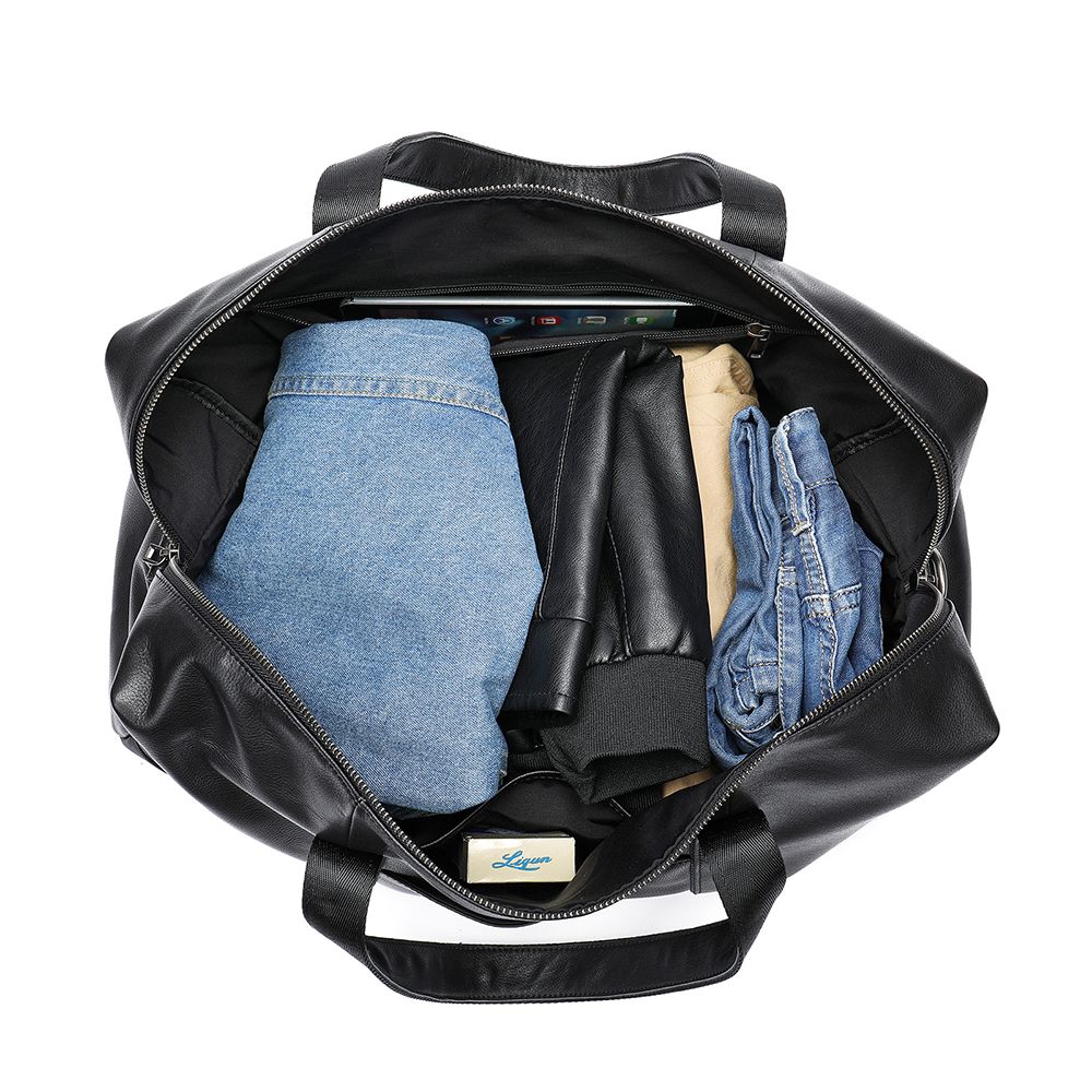 Crazy Horse Cow Leather Travel Duffel – Men’s Vintage Weekender Bag