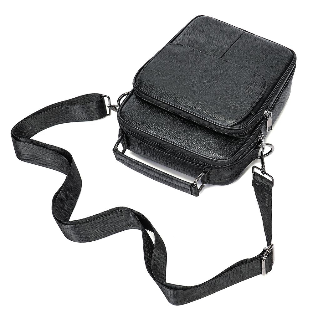 Crossbody Leather Messenger Bag – Fashionable Work Handbag for Men
