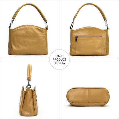 Large-Capacity Genuine Leather Ladies’ Tote – 3 Styles Shoulder Bag