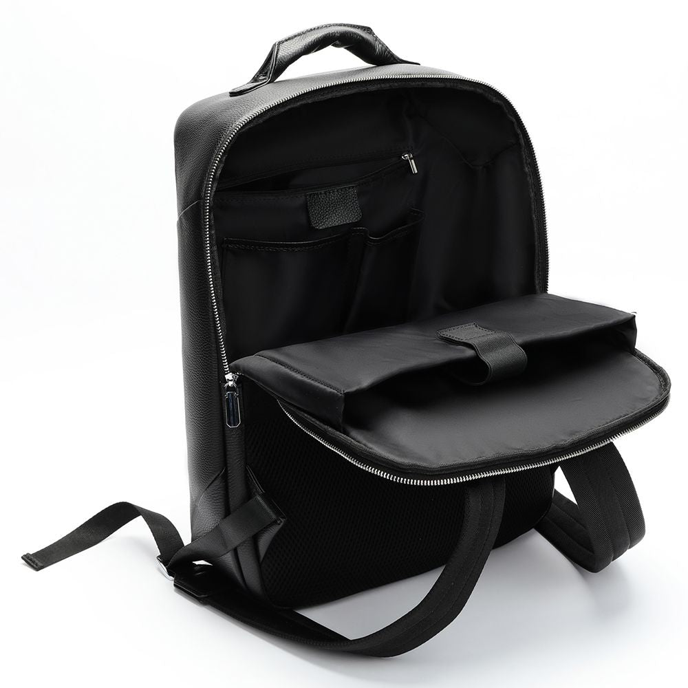 Leather Business Laptop Backpack – Waterproof 15.6″ Travel & Work Companion