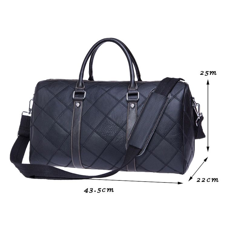 Crazy Horse Cow Leather Large-Capacity Duffle – Men’s Vintage Travel Bag