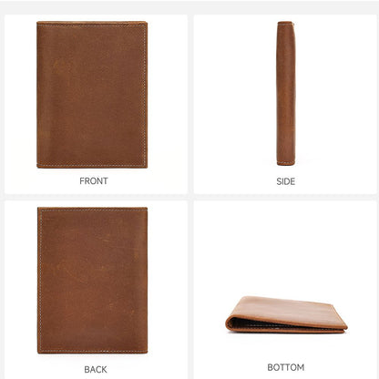 Crazy Horse Genuine Leather Card Holder Wallet – Smart Vintage Design