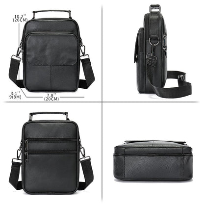 Crossbody Leather Messenger Bag – Fashionable Work Handbag for Men