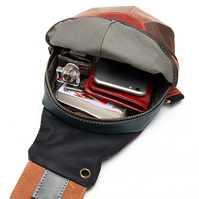 Women’s Genuine Leather Multifunctional Daypack Crossbody Sling Bag