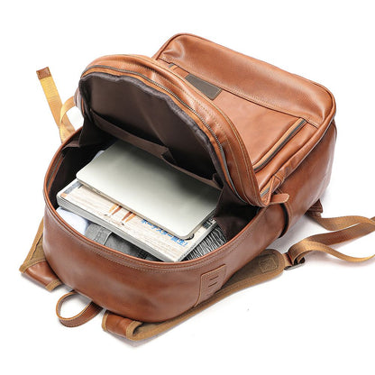 1981 Urban Expedition Leather Backpack – Sleek Outdoor & School Companion