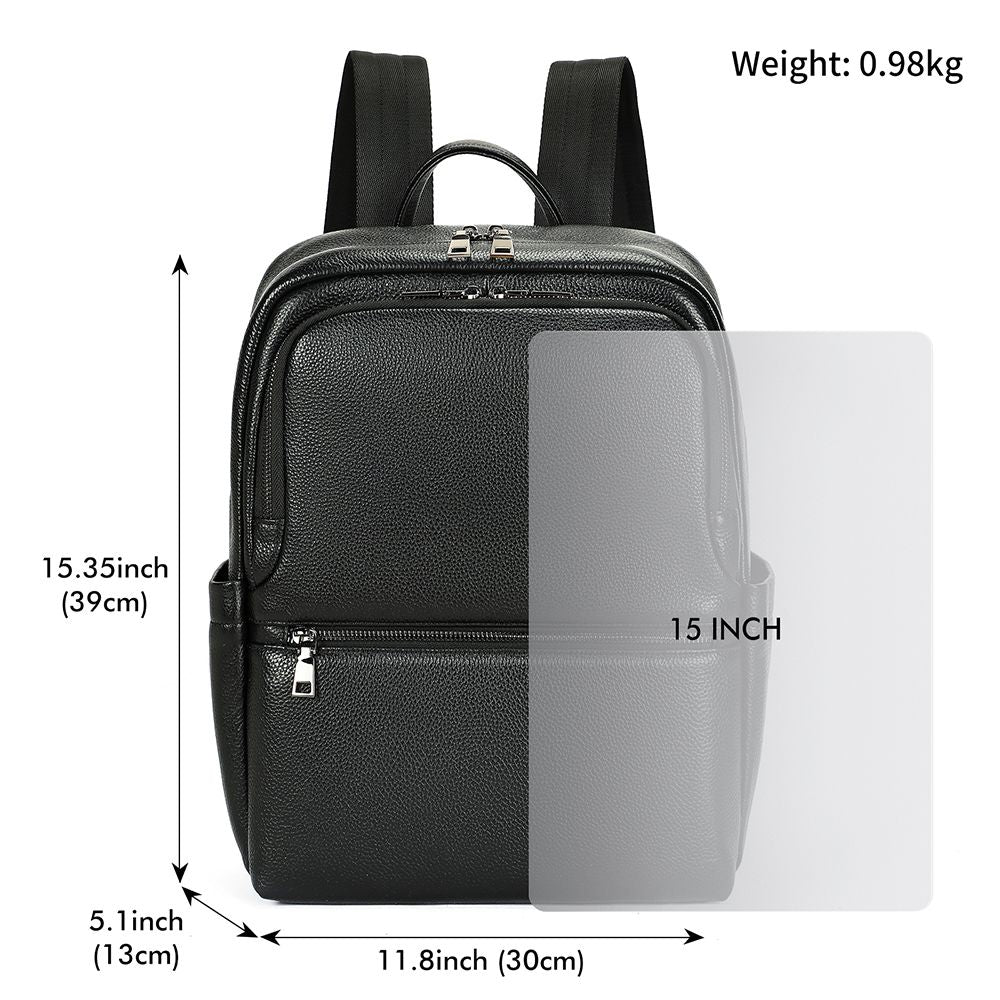 Urbanex Crazy Horse Cow Leather Waterproof Travel Backpack – Men’s Vintage Laptop Sling
