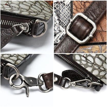 Women’s Genuine Leather Party Purse Clutch Crossbody Bag