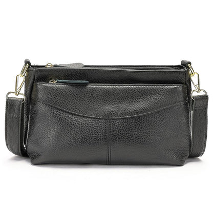 Women’s Genuine Leather Satchel & Crossbody Bag – Dual Style Design