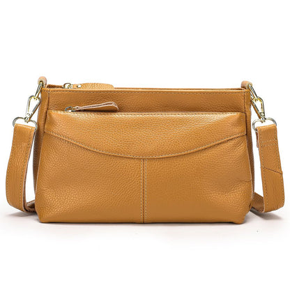 Women’s Genuine Leather Satchel & Crossbody Bag – Dual Style Design