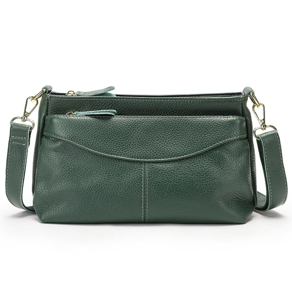 Women’s Genuine Leather Satchel & Crossbody Bag – Dual Style Design