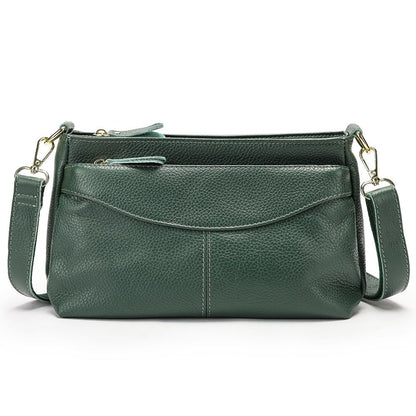Women’s Genuine Leather Satchel & Crossbody Bag – Dual Style Design