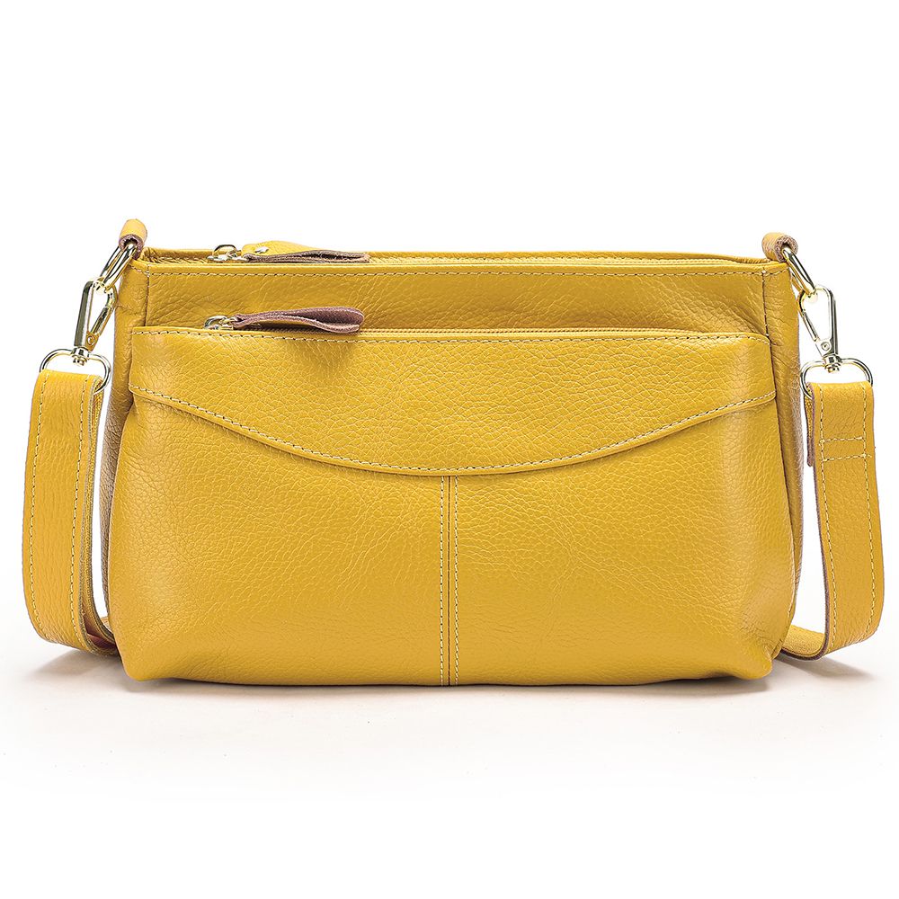 Women’s Genuine Leather Satchel & Crossbody Bag – Dual Style Design