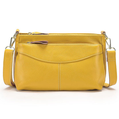 Women’s Genuine Leather Satchel & Crossbody Bag – Dual Style Design