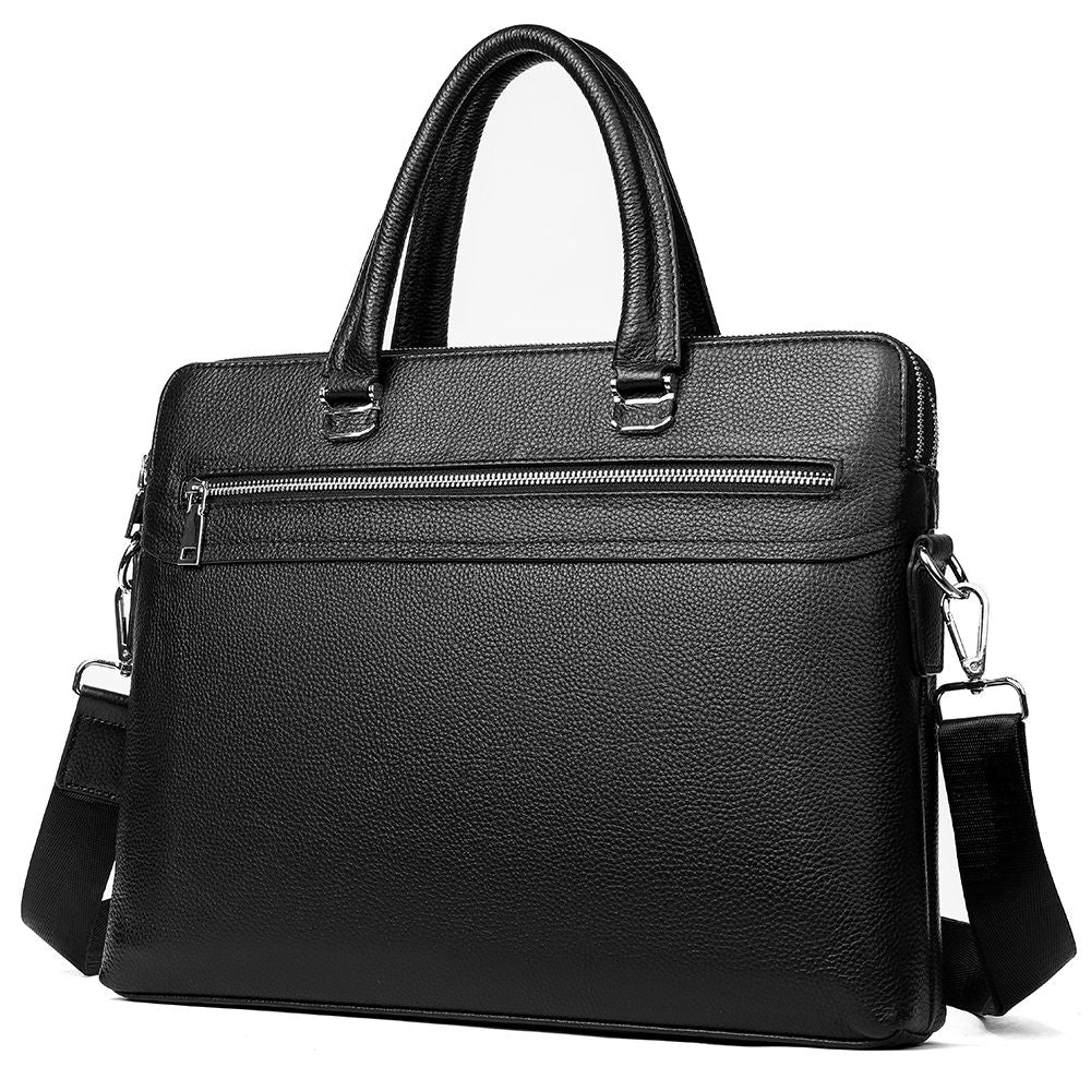 Men’s Genuine Leather Laptop Briefcase – Waterproof Business Messenger 17610