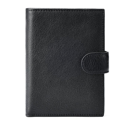 Genuine Leather Passport Holder Wallet with Card Slots & Coin Pocket – Vintage Travel Organiser