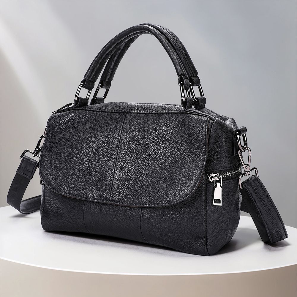 Luxury Genuine Leather Ladies’ Shoulder Tote – Large Capacity Fashion Bag