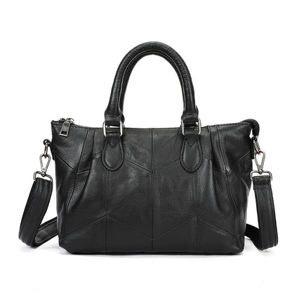 Luxury Genuine Leather Handbag – Large Capacity Shoulder Tote for Women