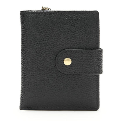 RFID Anti-Theft Cow Leather Trifold Wallet – Slim Men’s Smart RFID-Blocking Purse