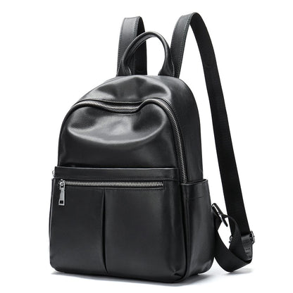Urbanex Genuine Cow Leather Women’s Laptop Backpack – Vintage Casual Travel & Work Bag