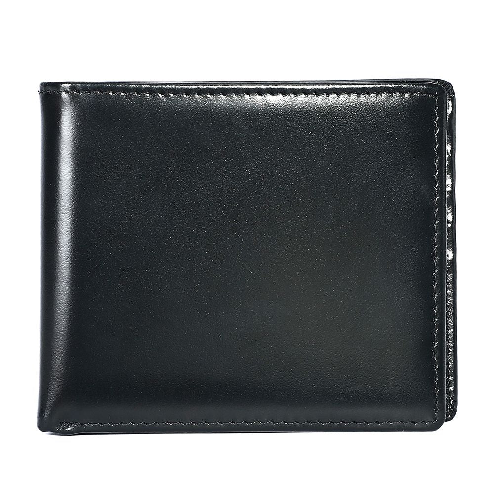 Vintage Short Bifold RFID Anti-Theft Wallet – Genuine Leather for Men