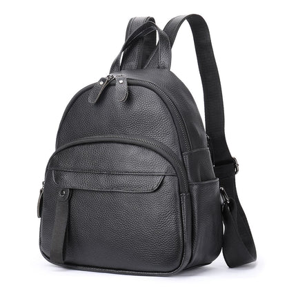 Women’s Genuine Leather Waterproof Travel Backpack