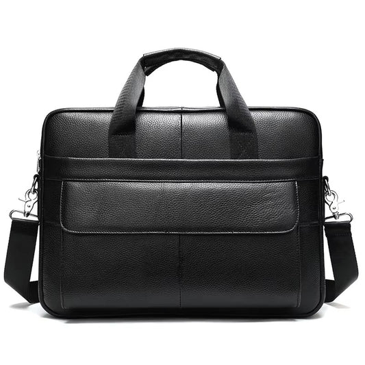 Men’s Business Office Leather Laptop Bag – Genuine Leather Messenger & Lawyer’s Briefcase