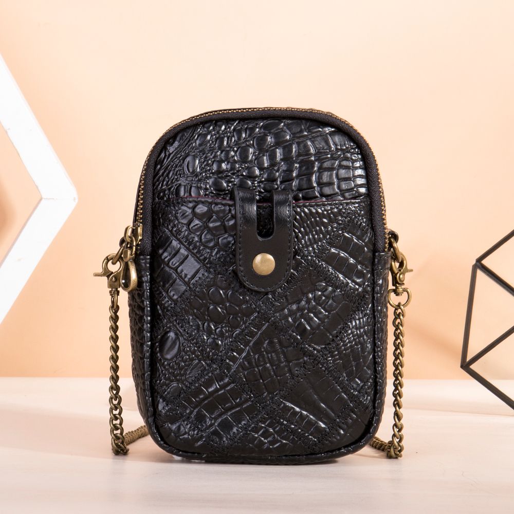 Vintage Patchwork Leather Crossbody Bag