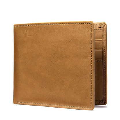Slim Leather Credit Card Holder – Compact Bifold Wallet for Daily Use