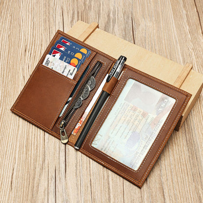 Crazy Horse Genuine Leather Card Holder Wallet – Smart Vintage Design