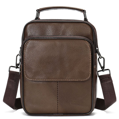 Crossbody Leather Messenger Bag – Fashionable Work Handbag for Men