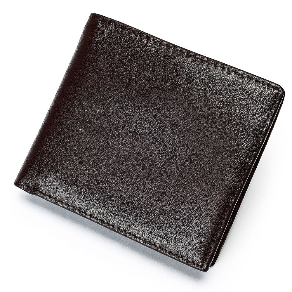 Genuine Leather Bifold Wallet for Men – RFID Blocking & Waterproof