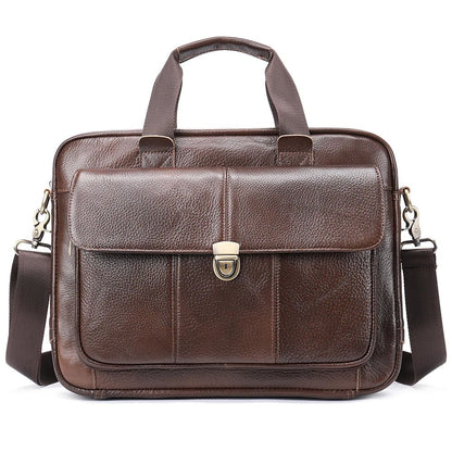 Luxury Men’s Genuine Leather Laptop Briefcase – Business Messenger Bag