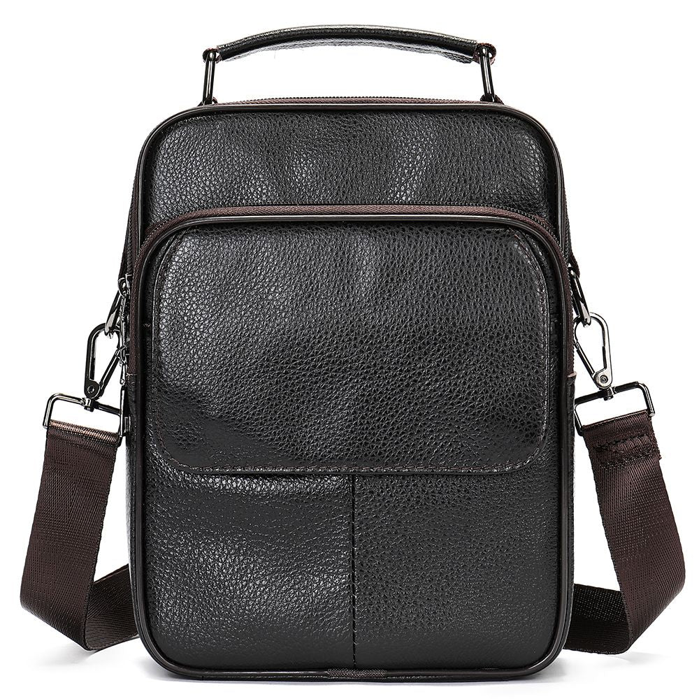 Crossbody Leather Messenger Bag – Fashionable Work Handbag for Men